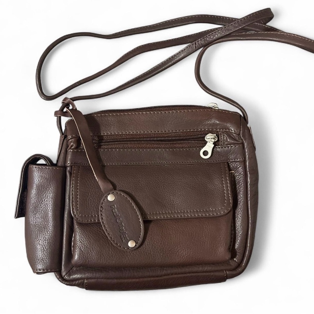 Paul & Taylor USA Genuine Leather Brown Purse